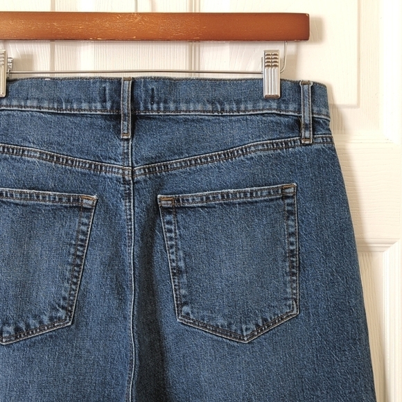 Loft Classic Medium Wash High Waist Slim Straight Leg Ankle Cropped Jeans 30/10 - Picture 14 of 15